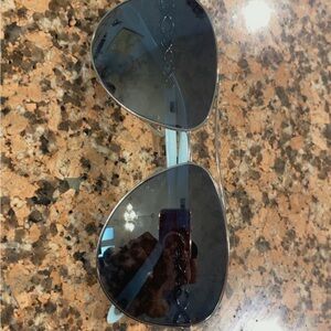 Tiffany & Co. Silver Frame with Dark Lenses Sunglasses